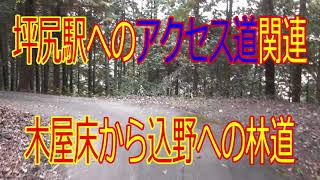 ②秘境駅　坪尻駅アクセス道　Part２　木屋床入口から込野入口を結ぶ林道　不動明王