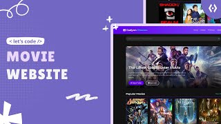 Build a Movie App Project | HTML CSS JavaScript Projects for Beginners 2025