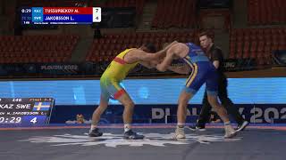 BRONZE FS - 70 kg: M. TUSSUPBEKOV (KAZ) v. L. JAKOBSSON (SWE)