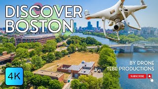 DISCOVER Boston Area - Jamaica Pond, Charles \u0026 Mystic River | 4K Drone Footage