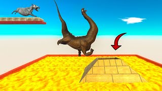 If JUmP too MuCH or JumP ShoRT, YoU'll FaLL on LAVA - Animal Revolt Battle Simulator