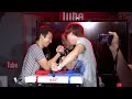 megwin vs pds majide腕相撲対決　第3回 youtube space tokyoハッピーアワー