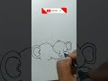 Easy mom &baby elephant drawing for kids @drawurfav8813 #forkids #pencilsketch #cartoons #drawing