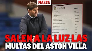 Las surrealistas multas del 'sargento' Gerrard en el Aston Villa I MARCA