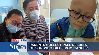 Parents collect PSLE results of son who died from cancer | ST NEWS NIGHT