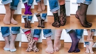 My Nylon Socks Collection Try On : Nylon Socks, Knee Highs, Thighs