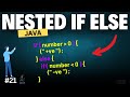 Nested If else statement in Java Explained with Example  | Chapter-21 | Java Tutorial For Beginners