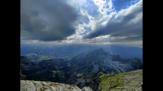 Hiking in Swiss Alps (Säntis)