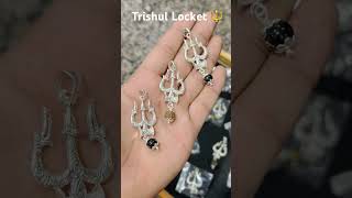 Trishul Silver Locket 🔱 #silver #locket #trishul #shivratri #harharmahadev #shivshankar #mahadev