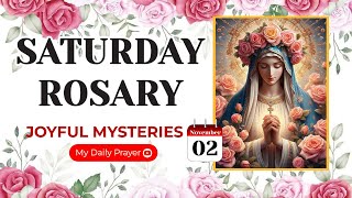 TODAY HOLY ROSARY: JOYFUL MYSTERIES, ROSARY SATURDAY🌹NOVEMBER 02, 2024 | PRAYER FOR STRENGTH