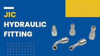 JIC 90-degree elbow crimp style hydraulic fitting