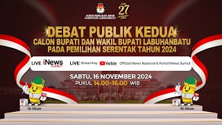 🔴Debat Kedua Calon Bupati dan Wakil Bupati Labuhanbatu 2024