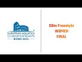 50m Freestyle Women FINAL - European Swimming Championship 2022 Rome