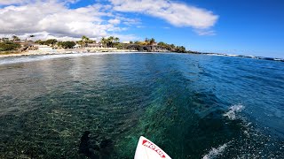 SURFING POV - FALLING ON 1 FOOT DEEP REEF