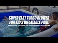 Pam Kolam Mandi Budak Dengan Kuasa Turbo, 2 Minit Siap | Inflates The Inflatable Kid's Pool