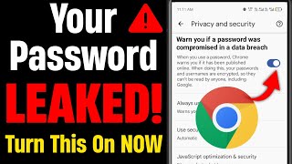 Chrome Warning: Your Password Was Exposed! Turn This Setting ON NOW 🔥