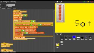 Snap.berkley.edu.run/ Bubble Sort button