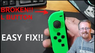 Switch Controller broken L Button Diagnose and Repair. Can I fix it?