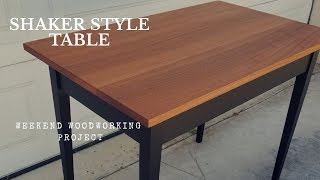 Shaker Style Table With Tapered Legs