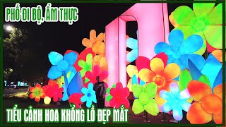 Tình hình Đà Lạt hôm nay - Trời lạnh run, khu Phố Đi bộ ẩm thực vắng khách,  tiểu cảnh hoa khổng lồ