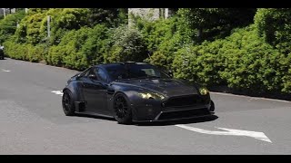 【超貴重】公道にアストンマーチンのレーシングカー現る AstonMartin Vantage Racing car on the road.