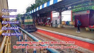 Railways station development between Madurai junction and manamadurai junction.