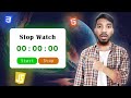 Build a Stopwatch with JavaScript — Easy Step-by-Step Tutorial for Beginners!