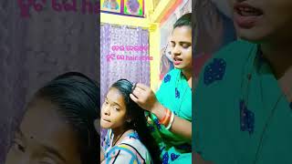 ତେଲିଆ ଚୁଟି ରେ hair style #shorts #youtubeshorts #gita