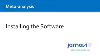 Meta-analysis in Jamovi