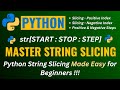 MASTER STRING SLICING ✂️ in PYTHON for Beginners !! (2024)👌WHAT? HOW?👍 A MUST WATCH !!!