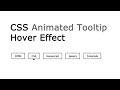 CSS Animated Tooltip Hover Effect | csPoint web designing tutorials