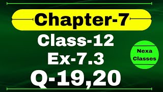 Class 12 Ex 7.3 Q19,20 Math | Chapter7 Class12 Math | Integration | Ex 7.3 Q19,20 Class 12 Math