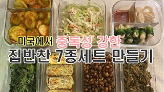 🇺🇸일주일 든든한 도시락반찬 집반찬 만들기 Korean mom's 7side dish