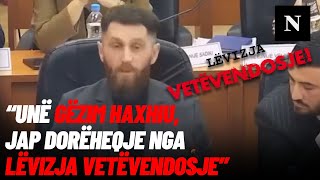 “Unë Gëzim Haxhiu,jap dorëheqje nga Lëvizja Vetëvendosje”–momenti  kur dorëhiqet asamblisti i VV-së