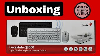 Unboxing Teclado inalámbrico Genius Luxemate Q8000 wireless keyboard \u0026 mouse combo