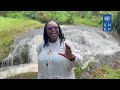 UNDP Resident Representative visits Wanale Hill, which is blessed with fast running waterfalls.