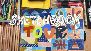 How I use mixed media in my sketchbook -SketchbookTour1