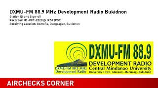 DXMU-FM 88.9 Development Radio Bukidnon (Sign-off) [07-OCT-2020]