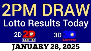 Lotto Result Today 2pm January 28 2025 Swertres Ez2 PCSO Live Result