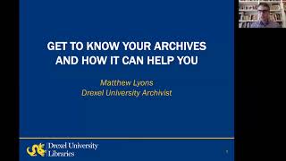 Webinar: Get to Know Your Archives and How it Can Help You