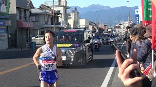 箱根駅伝 7区 中央大学 森凪也選手 神奈川大学 川口慧選手 国士館大学 清水拓斗選手 関東学生連合 宮田僚選手 順天堂大学 小畠隆太郎選手 日本体育大学 大内一輝選手 法政大学 松沢拓弥選手