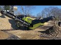 screening sand 57 rock and oversize on site in north carolina with the ark sc 94 3 way screener