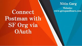 Connect Postman with Salesforce Org Using OAuth