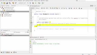 Running applet in Java Netbean