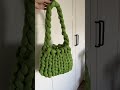 chunky hand knit bag 💚 crochet crocheting crochetbag crocheter keniksecrochet