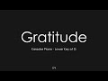 Gratitude - Brandon Lake | Piano Karaoke [Lower Key of G]