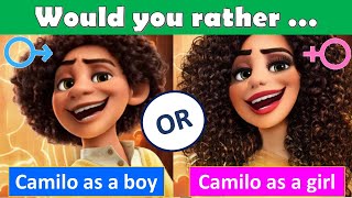 Would You Rather Encanto characters as boy or girl #encanto #oppositegender #wouldyourather #quiz