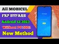 All Mobicel Frp Bypass/Unlock Google A/c Lock Without PC - Reset Option Not Working -New Method 2023