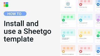 Install and use Sheetgo workflow templates