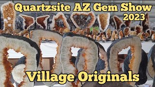 Quartzsite AZ Gem Show 2023😍💎Village Originals #crystals #gemshows #crystals #gems #gemshows2023